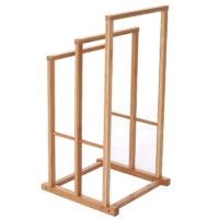 Handtuchhalter HWC-B18 Bambus 82x42x42cm