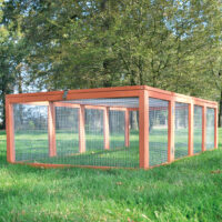 Hasen Freilaufgehege Kaninchen Auslauf Rabbit RUN 181x100cm