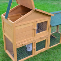 Hasenstall Kaninchenstall Hasenvilla ~ Freilauf