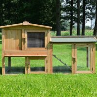 Hasenstall Kaninchenstall Meister Lampe mit Freigehege