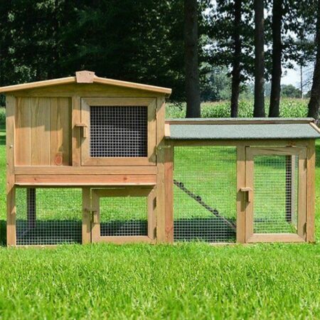 Hasenstall Kaninchenstall Meister Lampe mit Freigehege