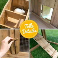 Hasenstall Kaninchenstall Meister Lampe mit Freigehege