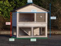 Hasenstall Kaninchenstall Regular mit Nageschutz