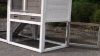 Hasenstall für 2 Kaninchen - Kaninchenstall Prestige small White