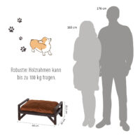 Haustiersofa Hundesofa Hundebett erhöhtes Katzensofa