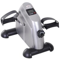 Heimtrainer Mini Bike Pedaltrainer LCD-Display - silber
