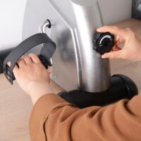 Heimtrainer Mini Bike Pedaltrainer LCD-Display - silber