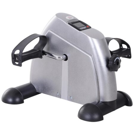 Heimtrainer Mini Bike Pedaltrainer LCD-Display - silber