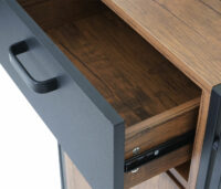 Highboard HWC Kommode Wildeiche-Optik 90x50x43cm