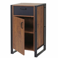 Highboard HWC Kommode Wildeiche-Optik 90x50x43cm