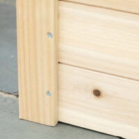 Hochbeet 2 Pflanzbereiche mit Vlies 244x61.5x27cm