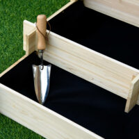 Hochbeet 3 Stufen Gartenbeet Pflanzenbeet Kräuterbeet 93x93x35cm