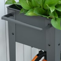 Hochbeet Metall Mobil mit Räder Pflanzkasten