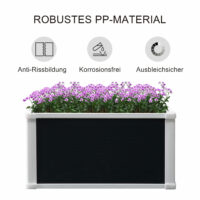 Hochbeet Pflanzkasten Kunststoff Drainagefunktion 60x60x30cm