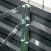 Hochbeet Pflanzkasten mit erweiterbarem Stützgitter Stahl 120x90x59cm