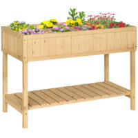 Hochbeet Pflanztisch Blumenkasten Anzuchttisch 6 Fächer 120x60x81cm