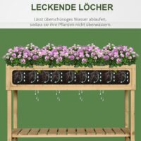 Hochbeet Pflanztisch Blumenkasten Anzuchttisch 6 Fächer 120x60x81cm