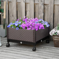 Hochbeet Tami 2-teiliger Pflanzkasten Blumenkasten 50x50x33cm