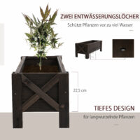 Hochbeet Tannenholz 100x36.5x36cm