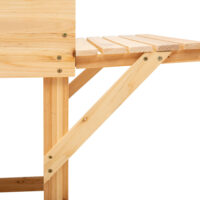 Hochbeet aus Holz Pflanzkasten für Balkon und Garten mit Ablage