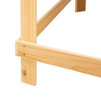 Hochbeet aus Holz Pflanzkasten für Balkon und Garten mit Ablage