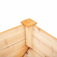 Hochbeet mit Vliesstofftuch Holz 124x60x81cm