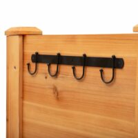 Hochbeet mit Vliesstofftuch Holz 124x60x81cm