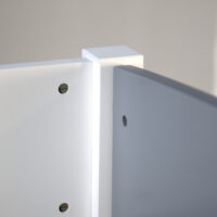 Hochbett Kinderbett Spielbett 90x200cm Weiss