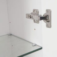 Hochschrank JAM-B19 Badezimmerschrank hochglanz 150x30cm weiss