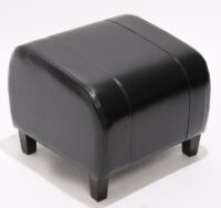 Hocker Sitzwürfel Emmen LEDER schwarz