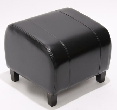 Hocker Sitzwürfel Emmen LEDER schwarz