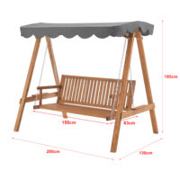 Hollywoodschaukel Afandou 200x130x185cm