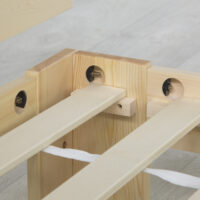 Holzbett Doppelbett 180x200cm Natur