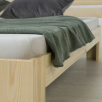 Holzbett Doppelbett 180x200cm Natur