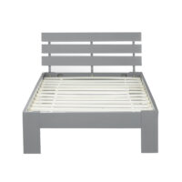 Holzbett Einzelbett 90x200cm Grau