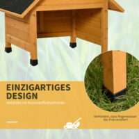 Holzgarage für Rasenmäher Roboter Mähroboter 75x76x70cm