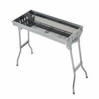 Holzkohlegrill Edelstahl Terrassen-Grill 73cm