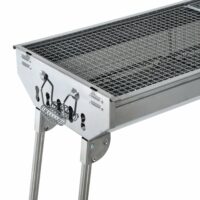 Holzkohlegrill Edelstahl Terrassen-Grill 73cm