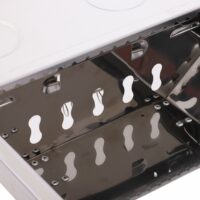 Holzkohlegrill Edelstahl mit Grillplatte und Ablagen 104cm