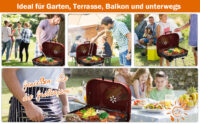 Holzkohlegrill Grillwagen Balkon BBQ Grill Kugelgrill