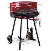 Holzkohlegrill Grillwagen Balkon BBQ Rundgrill