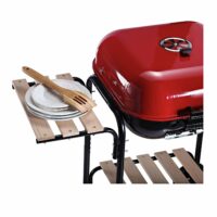 Holzkohlegrill Grillwagen Terrassen BBQ mit Ablageflächen