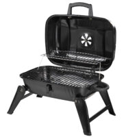 Holzkohlegrill Tischgrill tragbar Campinggrill 59x43cm