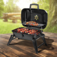 Holzkohlegrill Tischgrill tragbar Campinggrill 59x43cm