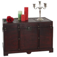 Holztruhe Valence Antikoptik eckig