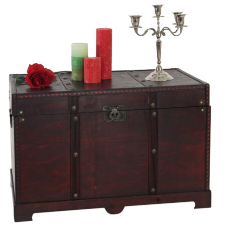 Holztruhe Valence Antikoptik eckig