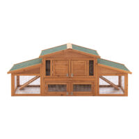 Kaninchenstall Schmitten 72x180x62cm Tannenholz