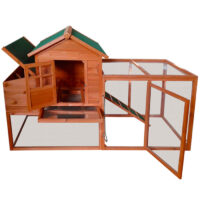 Hühnerstall Hühnerhaus Glucke mit Kotschublade + Freilauf