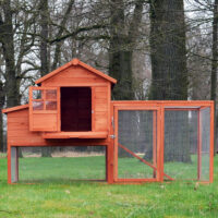 Hühnerstall Hühnerhaus Glucke mit Kotschublade + Freilauf