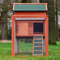 Hühnerstall Hühnerhaus Glucke mit Kotschublade + Freilauf